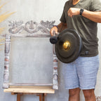 Medium Gong in Stand - 35cm - Black