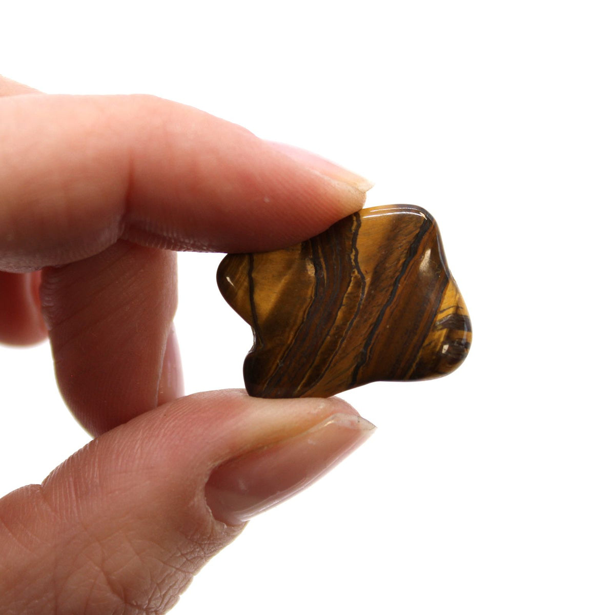 Small African Tumble Stones - Tigers Eye - Golden - product image 2