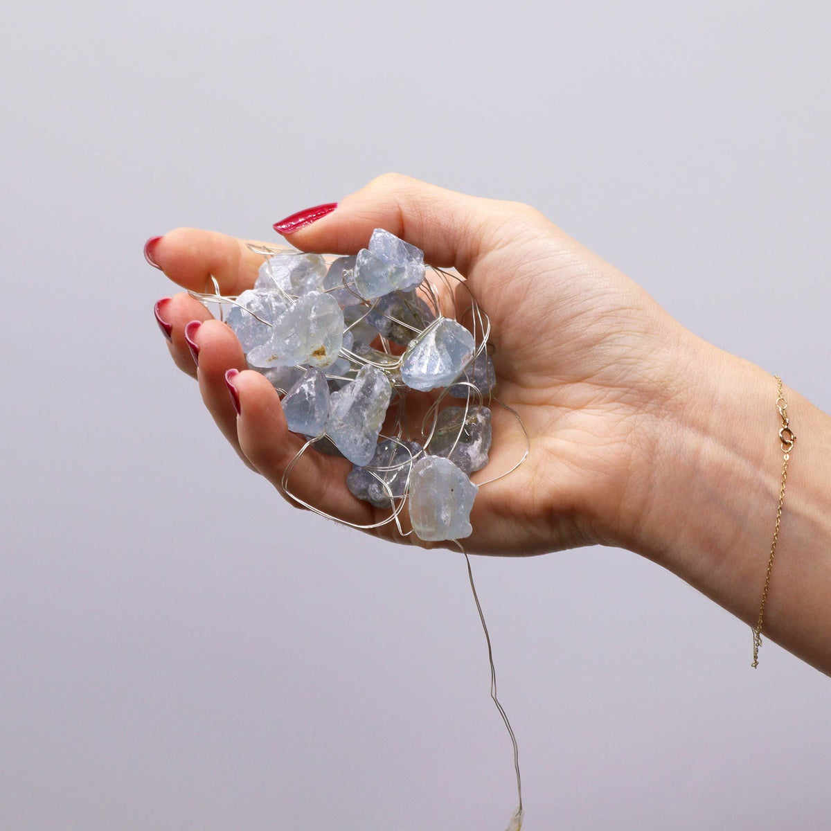 Gemstone Enchantment Lights - Celestite - Gemstones & Crystals | Hearth & Amble