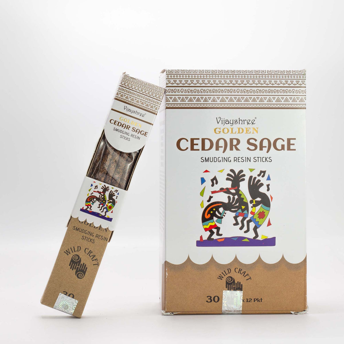 Golden Cedar Sage Smudging Resin Sticks â€“ 30g