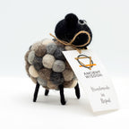 Little Felt Sheep - Multi Greys