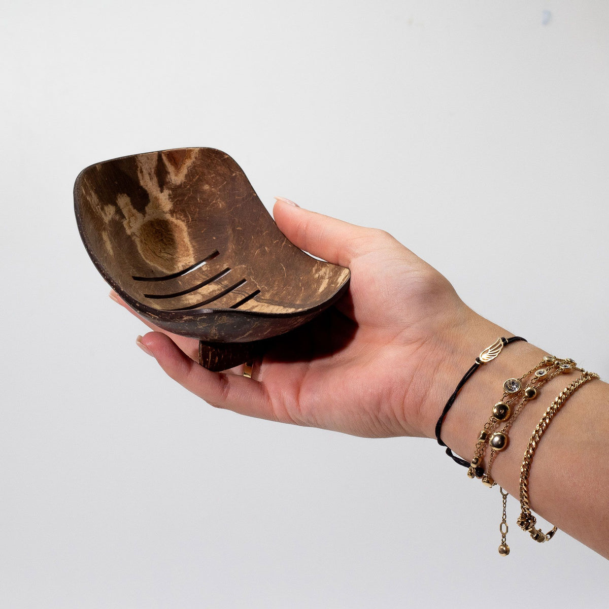 Natural Coconut Soap Dish - Oblong - 11cm - Soaps | Hearth & Amble