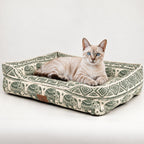 PAW Bed – Lucky Elephant – Green – 60 × 50 × 14cm