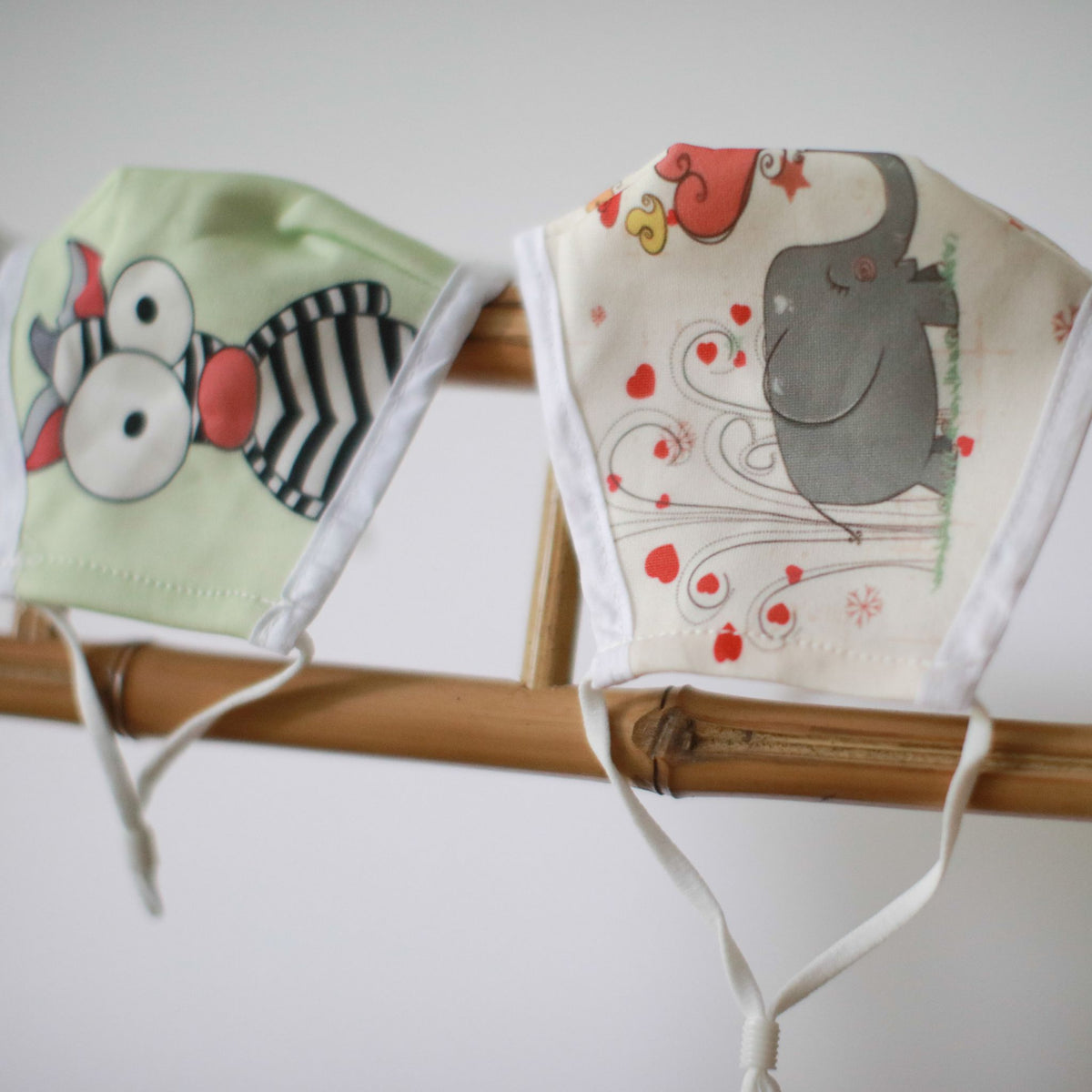 Reusable Fashion Face Mask - Love Elephants (Adult)