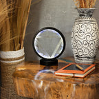 Gemstone Halo Lamp - Water - Aquamarine & Selenite