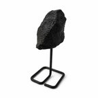 Mineral Specimen on Metal Stand - Black Tourmaline