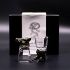 Gift Set of 6 Shot Glasses (50ml) - Wild Forest Creatures - Antique Bronze