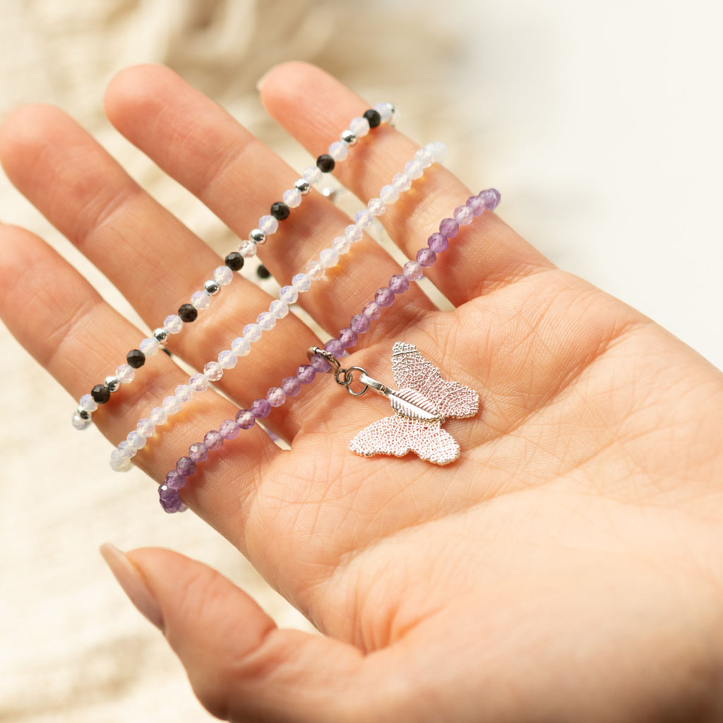 Nymph Spirit Gemstone Bracelet Set - Full Moon