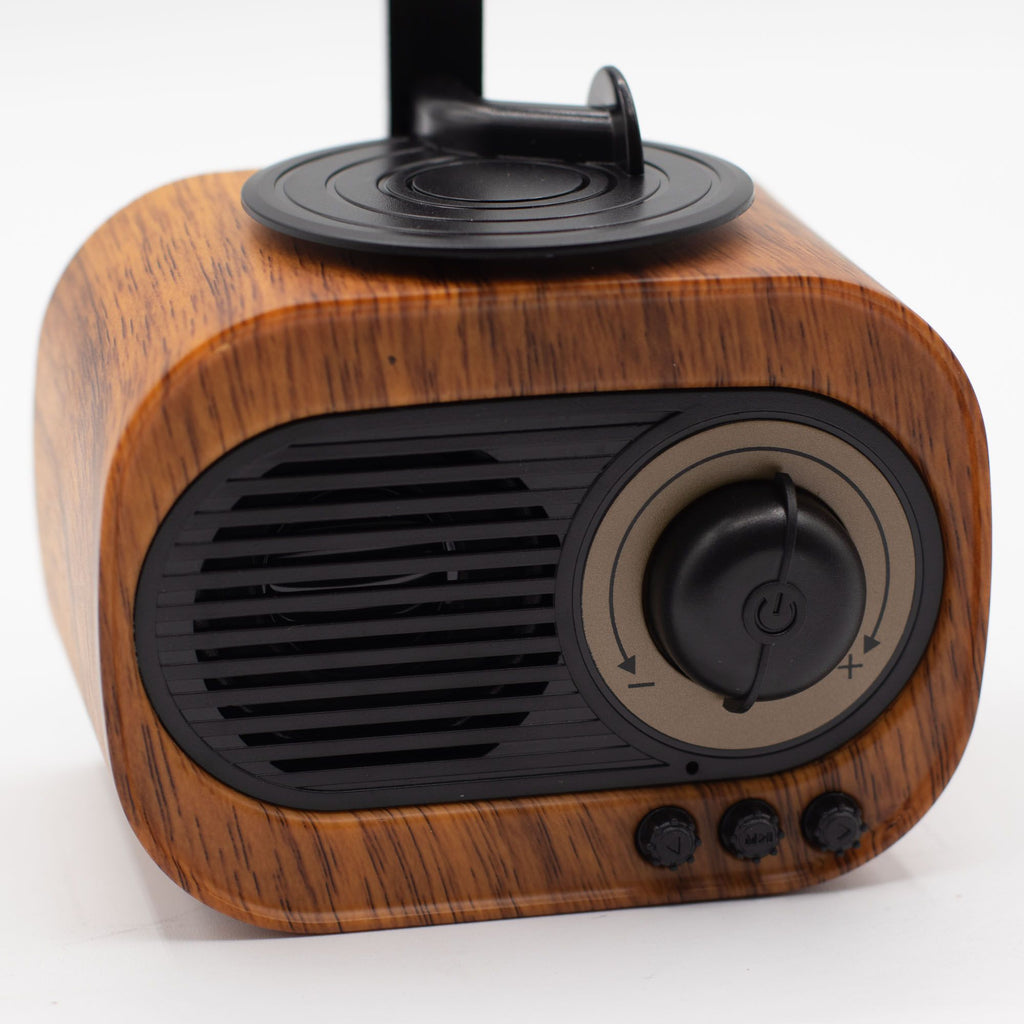 Retro Mini Gramophone Speaker - Bluetooth & FM Radio - 5 watt x 1