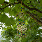Indian Chimes - Brass Tri-Pentagram - 7 Bells