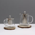 Glass Infuser Teapot - Gift Boxed - Tower Shape - 350ml