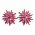 Soft Pink - Vintage Glass - Flowers - Earrings