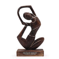 Wooden Yoga Lady - Antique - Revolved Pose - "Revolve Unwind - Flow & Grow" - Wooden Yoga Lady | Hearth & Amble