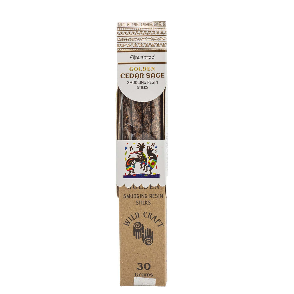Golden Cedar Sage Smudging Resin Sticks â€“ 30g