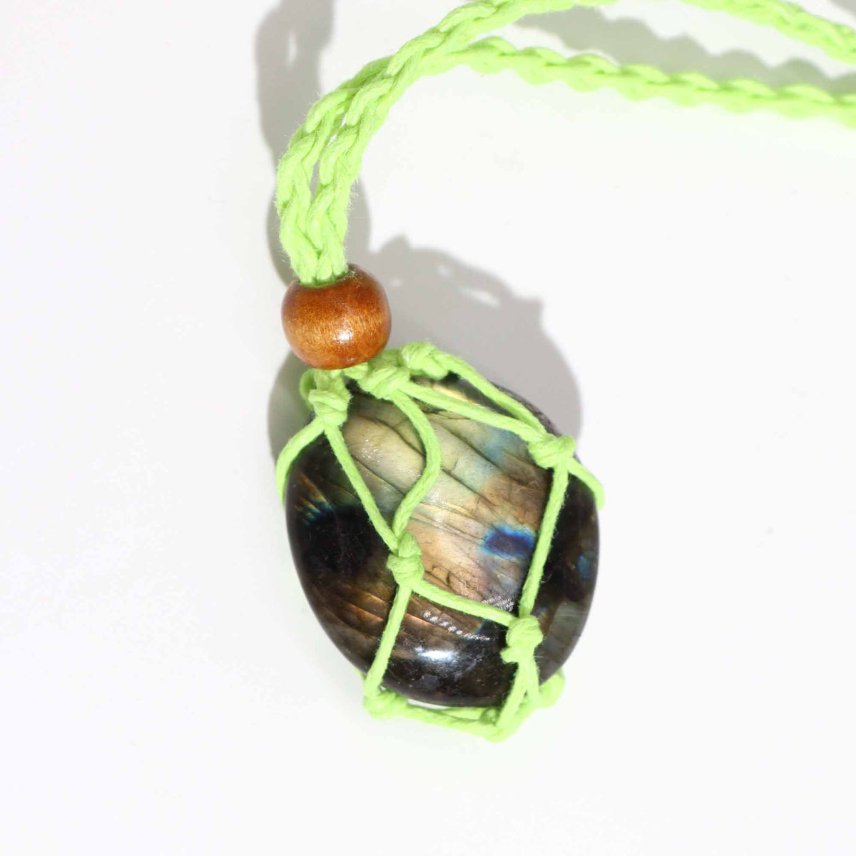 Gemstone Necklace Cord - Green - Gemstones & Crystals | Hearth & Amble