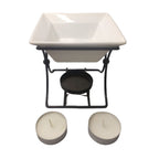 Ceramic & Metal Square Stand