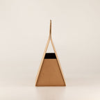 Flat Pack Gift Box - Hand Box  (20x10x20cm) - Brown Craft