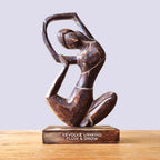 Wooden Yoga Lady - Antique - Revolved Pose - "Revolve Unwind - Flow & Grow" - Wooden Yoga Lady | Hearth & Amble