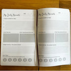 Ivory Gratitude Journal with Gold Lining - 120 pages - My Days are Full of Sun