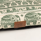 PAW Bed – Lucky Elephant – Green – 60 × 50 × 14cm