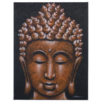 Buddha Painting - Copper Brocade Detail