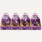 Four Gemstone Shapes - Amethyst
