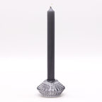Flower Flip Dinner Candle / Tealight Holder - Midnight Grey