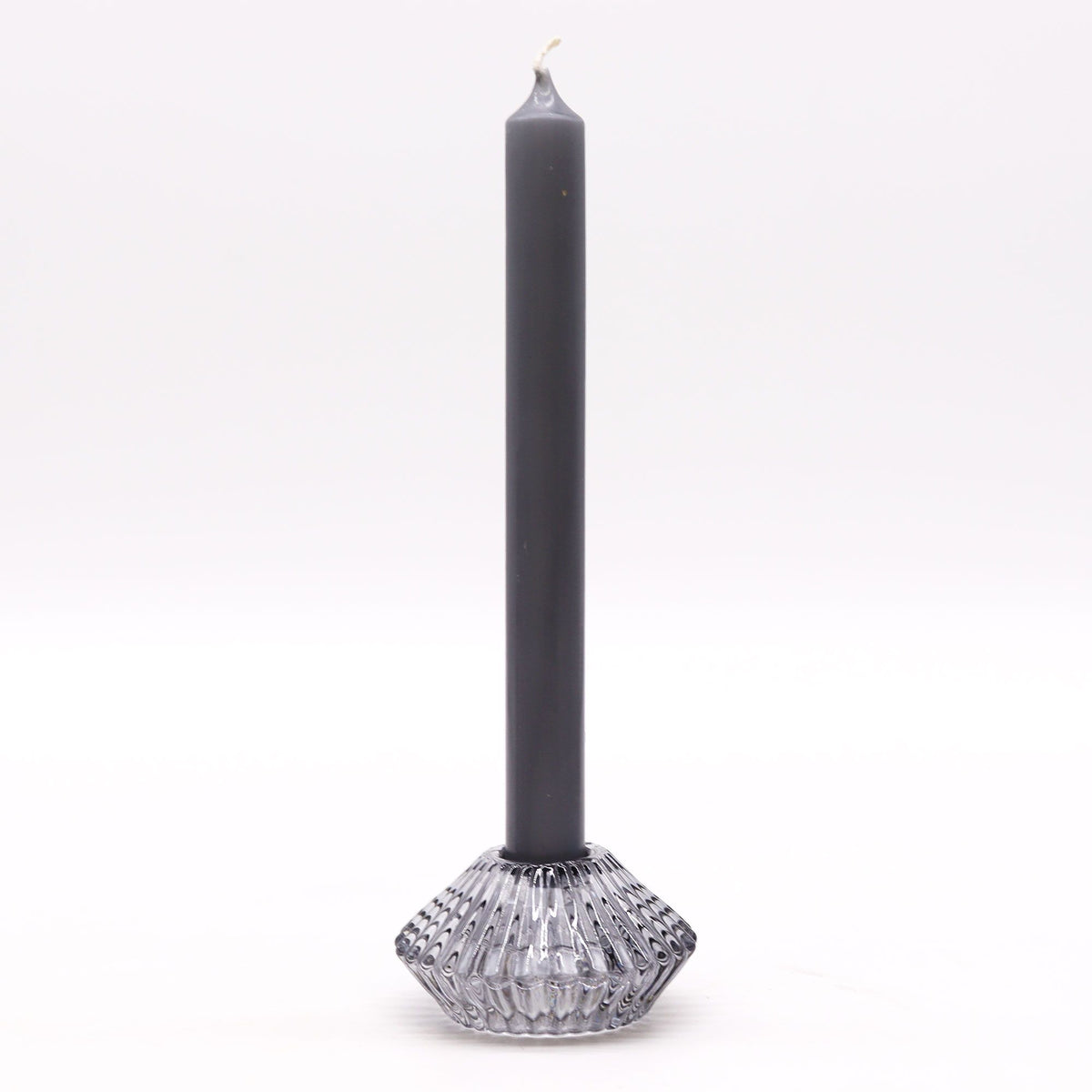 Flower Flip Dinner Candle / Tealight Holder - Midnight Grey