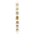 Indian Chimes - Brass Moon Phases Drop with Bell 1m