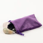Quality Velvet Pouch - Purple 10x12cm