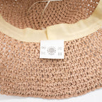Nomad Sari Floppy Straw Sun Hat - Rose Blush