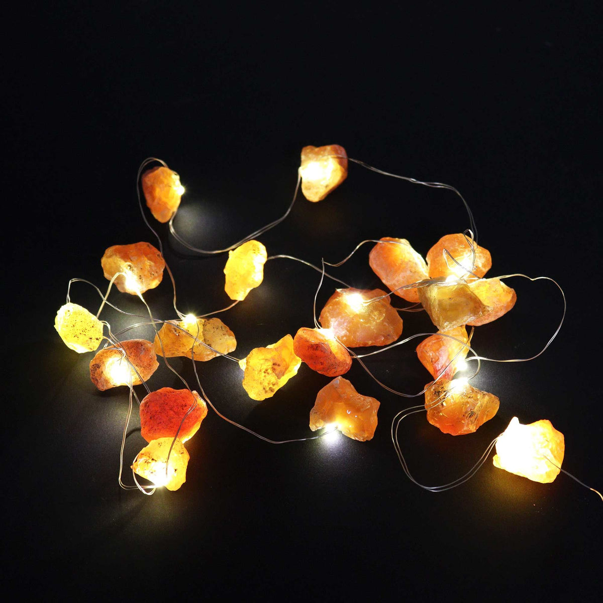 Gemstone Enchantment Lights - Orange Jade - Gemstones & Crystals | Hearth & Amble