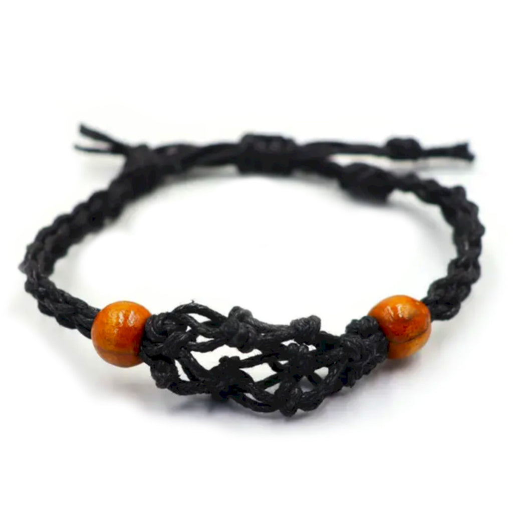 Gemstone Bracelet Cord - Black