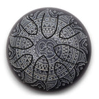 Happy Drum Om Mandala Engraved - 16cm
