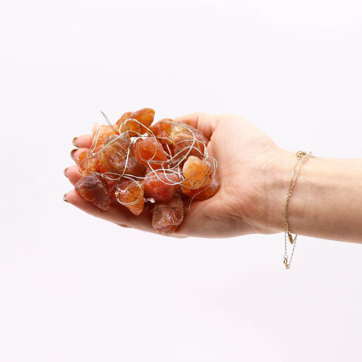 Gemstone Enchantment Lights - Orange Jade - Gemstones & Crystals | Hearth & Amble