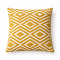 Classic Cushion Cover - Mustard Diamonds - 45x45cm