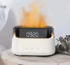 Modern Aroma Diffuser - Led Clock - USB-C - Flame Effect