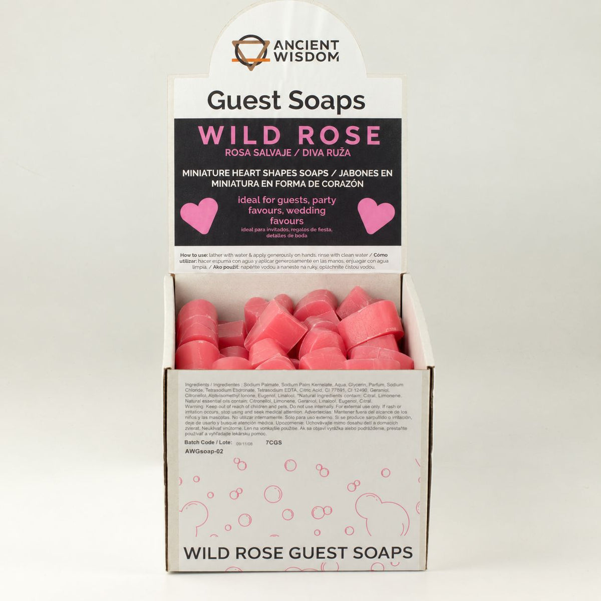 Heart Guest Soap - Wild Rose