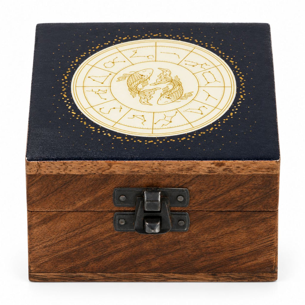 Small Enamelled Box -  Pisces