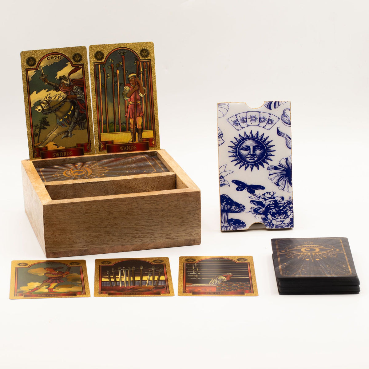 Two Section Tarot Box with Card Holder