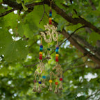 Indian Chimes - Brass Om with Chakra Beads - 7 Bells