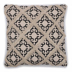 Classic Cushion Cover - Lux Criss-Cross & Print - 45x45cm