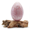 DriftGlow Lamp Crackle Fire Egg Shade - Orange