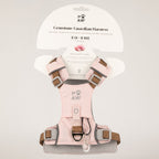 PAW - S (4-8Kg) Dog Step-in Guardian Harness with Reflective Mesh - Soft Pink - Rose Quartz Charm