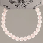 Petite Power Bracelet (17cmx6mm) - Rose Quartz