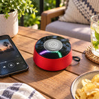 Red Mandala Lighting Effect Mini Speaker