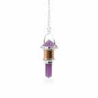 The Violet Engine- Combo Piece Copper Pendulum -  Amethyst