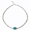 Nepalese Extra Fine Gem Necklace - Turquoise Stone & Beads