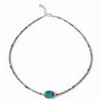 Nepalese Extra Fine Gem Necklace - Turquoise Stone & Beads