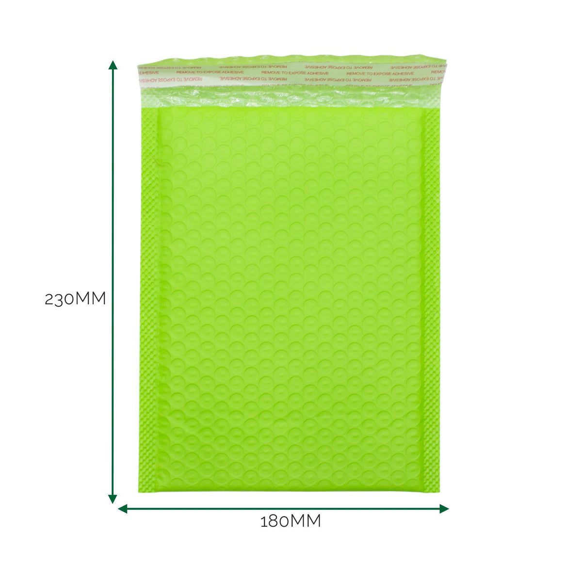 Green Poly Bubble Envelope (180x230+40mm)